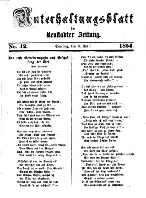 Neustadter Zeitung. Unterhaltungsblatt der Neustadter Zeitung (Neustadter Zeitung) Samstag 8. April 1854