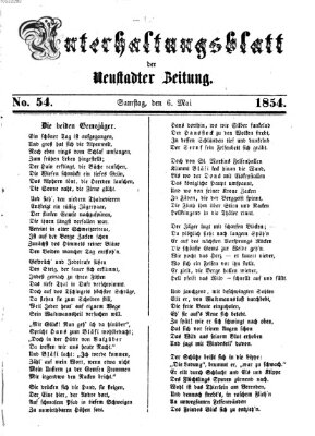 Neustadter Zeitung. Unterhaltungsblatt der Neustadter Zeitung (Neustadter Zeitung) Samstag 6. Mai 1854