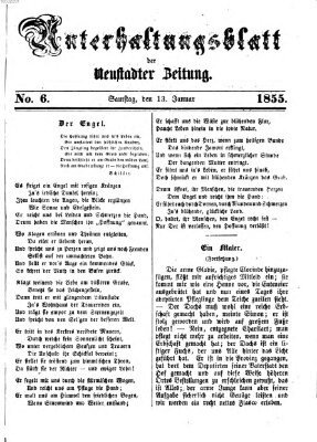 Neustadter Zeitung. Unterhaltungsblatt der Neustadter Zeitung (Neustadter Zeitung) Samstag 13. Januar 1855