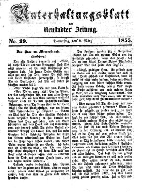 Neustadter Zeitung. Unterhaltungsblatt der Neustadter Zeitung (Neustadter Zeitung) Donnerstag 8. März 1855