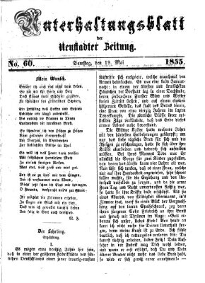 Neustadter Zeitung. Unterhaltungsblatt der Neustadter Zeitung (Neustadter Zeitung) Samstag 19. Mai 1855