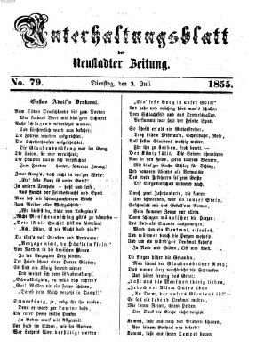 Neustadter Zeitung. Unterhaltungsblatt der Neustadter Zeitung (Neustadter Zeitung) Dienstag 3. Juli 1855