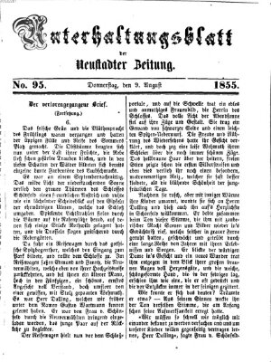 Neustadter Zeitung. Unterhaltungsblatt der Neustadter Zeitung (Neustadter Zeitung) Donnerstag 9. August 1855