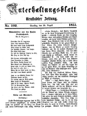 Neustadter Zeitung. Unterhaltungsblatt der Neustadter Zeitung (Neustadter Zeitung) Samstag 25. August 1855