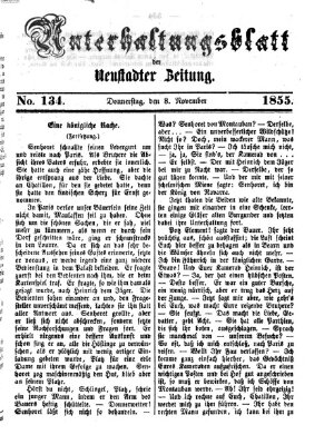 Neustadter Zeitung. Unterhaltungsblatt der Neustadter Zeitung (Neustadter Zeitung) Donnerstag 8. November 1855