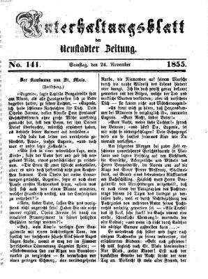 Neustadter Zeitung. Unterhaltungsblatt der Neustadter Zeitung (Neustadter Zeitung) Samstag 24. November 1855