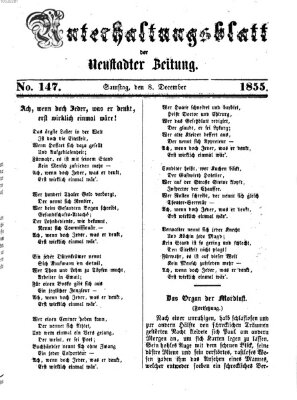 Neustadter Zeitung. Unterhaltungsblatt der Neustadter Zeitung (Neustadter Zeitung) Samstag 8. Dezember 1855