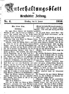 Neustadter Zeitung. Unterhaltungsblatt der Neustadter Zeitung (Neustadter Zeitung) Dienstag 8. Januar 1856