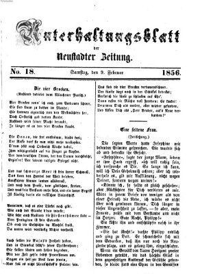 Neustadter Zeitung. Unterhaltungsblatt der Neustadter Zeitung (Neustadter Zeitung) Samstag 9. Februar 1856