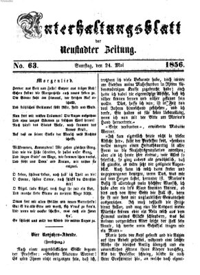 Neustadter Zeitung. Unterhaltungsblatt der Neustadter Zeitung (Neustadter Zeitung) Samstag 24. Mai 1856