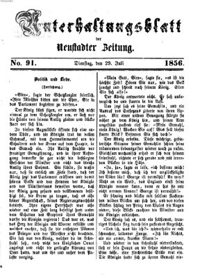 Neustadter Zeitung. Unterhaltungsblatt der Neustadter Zeitung (Neustadter Zeitung) Dienstag 29. Juli 1856