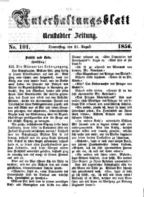 Neustadter Zeitung. Unterhaltungsblatt der Neustadter Zeitung (Neustadter Zeitung) Donnerstag 21. August 1856