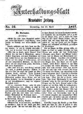 Neustadter Zeitung. Unterhaltungsblatt der Neustadter Zeitung (Neustadter Zeitung) Donnerstag 30. April 1857