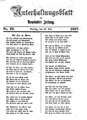 Neustadter Zeitung. Unterhaltungsblatt der Neustadter Zeitung (Neustadter Zeitung) Samstag 23. Mai 1857