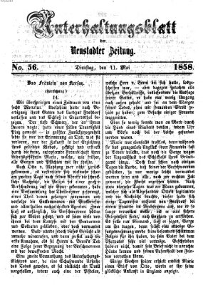 Neustadter Zeitung. Unterhaltungsblatt der Neustadter Zeitung (Neustadter Zeitung) Dienstag 11. Mai 1858