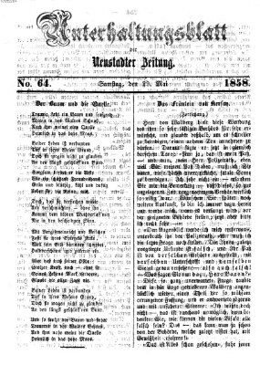 Neustadter Zeitung. Unterhaltungsblatt der Neustadter Zeitung (Neustadter Zeitung) Samstag 29. Mai 1858