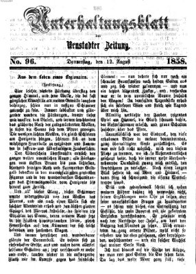 Neustadter Zeitung. Unterhaltungsblatt der Neustadter Zeitung (Neustadter Zeitung) Donnerstag 12. August 1858