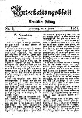 Neustadter Zeitung. Unterhaltungsblatt der Neustadter Zeitung (Neustadter Zeitung) Donnerstag 6. Januar 1859