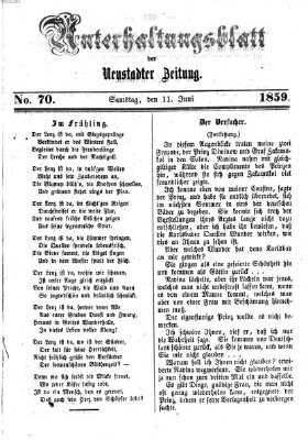 Neustadter Zeitung. Unterhaltungsblatt der Neustadter Zeitung (Neustadter Zeitung) Samstag 11. Juni 1859