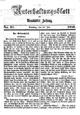 Neustadter Zeitung. Unterhaltungsblatt der Neustadter Zeitung (Neustadter Zeitung) Samstag 30. Juli 1859