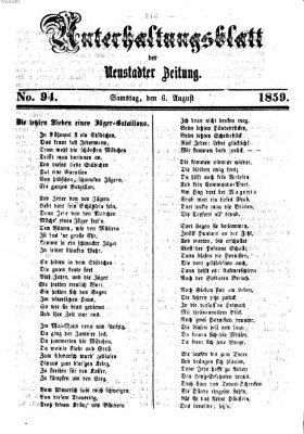 Neustadter Zeitung. Unterhaltungsblatt der Neustadter Zeitung (Neustadter Zeitung) Samstag 6. August 1859