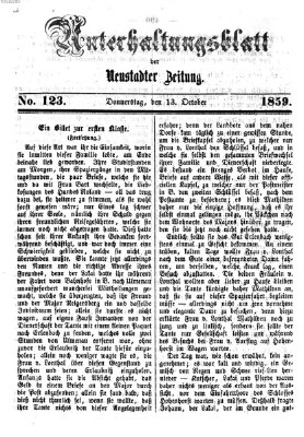 Neustadter Zeitung. Unterhaltungsblatt der Neustadter Zeitung (Neustadter Zeitung) Donnerstag 13. Oktober 1859