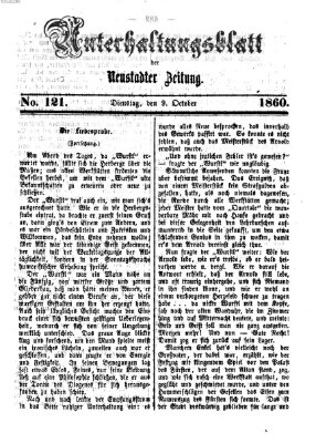 Neustadter Zeitung. Unterhaltungsblatt der Neustadter Zeitung (Neustadter Zeitung) Dienstag 9. Oktober 1860