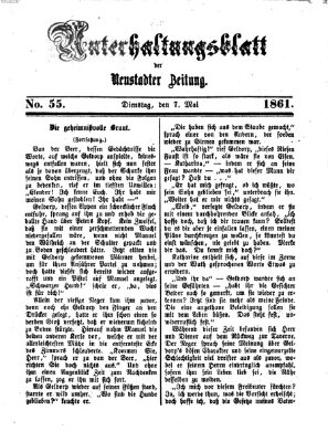 Neustadter Zeitung. Unterhaltungsblatt der Neustadter Zeitung (Neustadter Zeitung) Dienstag 7. Mai 1861