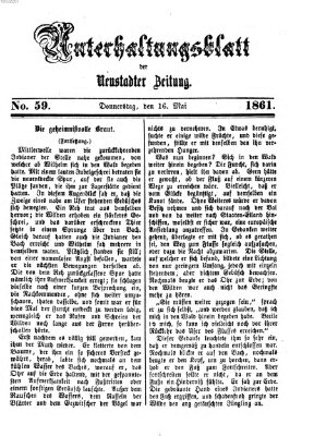 Neustadter Zeitung. Unterhaltungsblatt der Neustadter Zeitung (Neustadter Zeitung) Donnerstag 16. Mai 1861