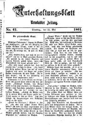 Neustadter Zeitung. Unterhaltungsblatt der Neustadter Zeitung (Neustadter Zeitung) Dienstag 21. Mai 1861