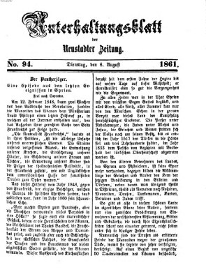 Neustadter Zeitung. Unterhaltungsblatt der Neustadter Zeitung (Neustadter Zeitung) Dienstag 6. August 1861