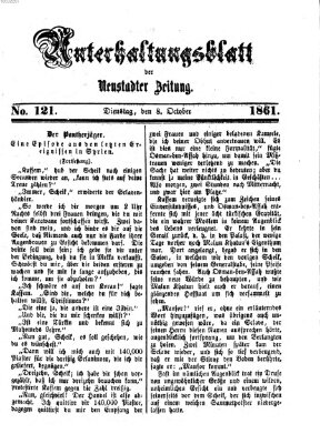 Neustadter Zeitung. Unterhaltungsblatt der Neustadter Zeitung (Neustadter Zeitung) Dienstag 8. Oktober 1861