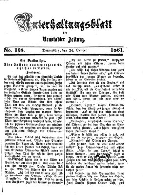 Neustadter Zeitung. Unterhaltungsblatt der Neustadter Zeitung (Neustadter Zeitung) Donnerstag 24. Oktober 1861