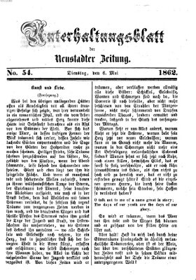 Neustadter Zeitung. Unterhaltungsblatt der Neustadter Zeitung (Neustadter Zeitung) Dienstag 6. Mai 1862