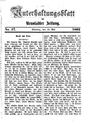 Neustadter Zeitung. Unterhaltungsblatt der Neustadter Zeitung (Neustadter Zeitung) Dienstag 13. Mai 1862