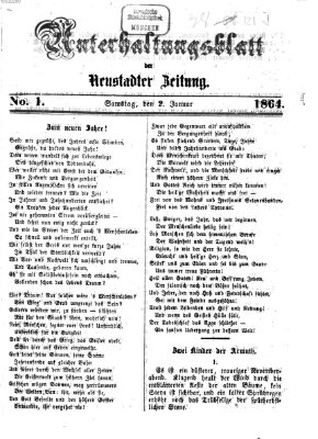 Neustadter Zeitung. Unterhaltungsblatt der Neustadter Zeitung (Neustadter Zeitung) Samstag 2. Januar 1864