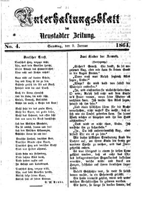 Neustadter Zeitung. Unterhaltungsblatt der Neustadter Zeitung (Neustadter Zeitung) Samstag 9. Januar 1864