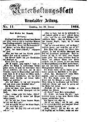 Neustadter Zeitung. Unterhaltungsblatt der Neustadter Zeitung (Neustadter Zeitung) Dienstag 26. Januar 1864