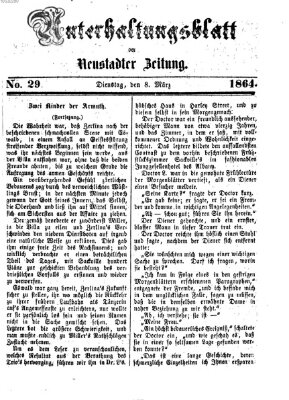 Neustadter Zeitung. Unterhaltungsblatt der Neustadter Zeitung (Neustadter Zeitung) Dienstag 8. März 1864