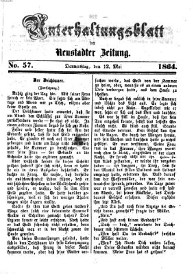 Neustadter Zeitung. Unterhaltungsblatt der Neustadter Zeitung (Neustadter Zeitung) Donnerstag 12. Mai 1864