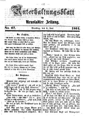 Neustadter Zeitung. Unterhaltungsblatt der Neustadter Zeitung (Neustadter Zeitung) Samstag 4. Juni 1864