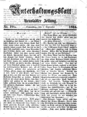 Neustadter Zeitung. Unterhaltungsblatt der Neustadter Zeitung (Neustadter Zeitung) Donnerstag 1. September 1864