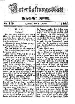 Neustadter Zeitung. Unterhaltungsblatt der Neustadter Zeitung (Neustadter Zeitung) Dienstag 4. Oktober 1864