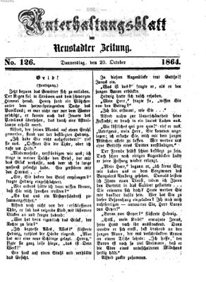 Neustadter Zeitung. Unterhaltungsblatt der Neustadter Zeitung (Neustadter Zeitung) Donnerstag 20. Oktober 1864