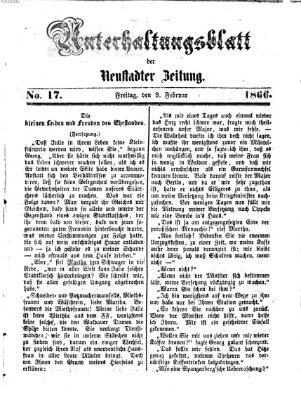 Neustadter Zeitung. Unterhaltungsblatt der Neustadter Zeitung (Neustadter Zeitung) Freitag 9. Februar 1866