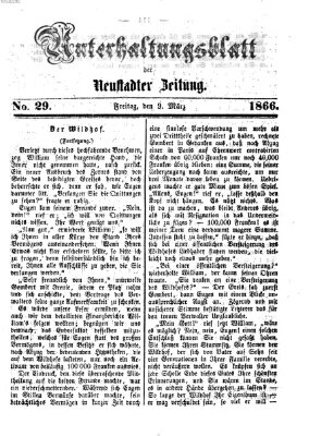 Neustadter Zeitung. Unterhaltungsblatt der Neustadter Zeitung (Neustadter Zeitung) Freitag 9. März 1866