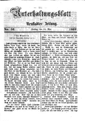 Neustadter Zeitung. Unterhaltungsblatt der Neustadter Zeitung (Neustadter Zeitung) Freitag 11. Mai 1866