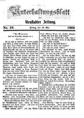 Neustadter Zeitung. Unterhaltungsblatt der Neustadter Zeitung (Neustadter Zeitung) Freitag 18. Mai 1866