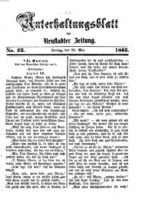 Neustadter Zeitung. Unterhaltungsblatt der Neustadter Zeitung (Neustadter Zeitung) Freitag 25. Mai 1866