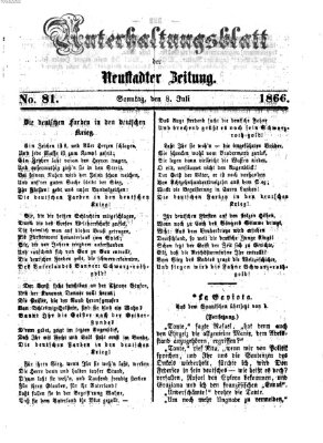 Neustadter Zeitung. Unterhaltungsblatt der Neustadter Zeitung (Neustadter Zeitung) Sonntag 8. Juli 1866